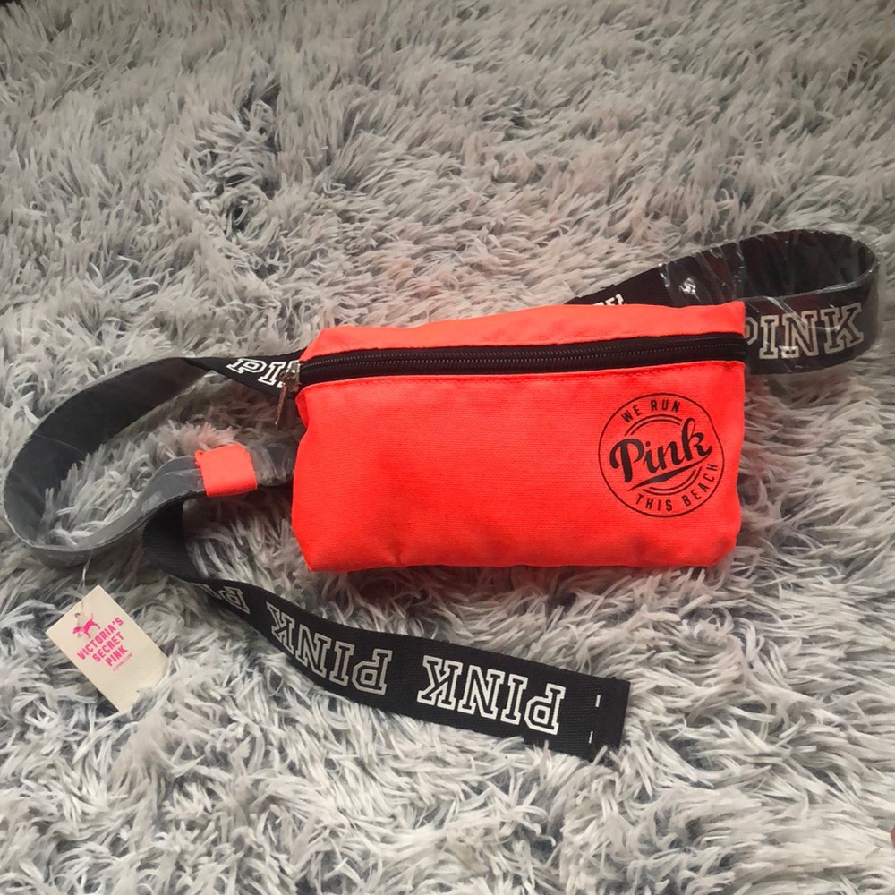 Neon orange fanny pack